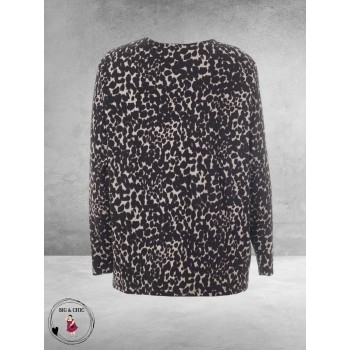 GOZZIP Blouse/Shirt Emma Bruin/Beige