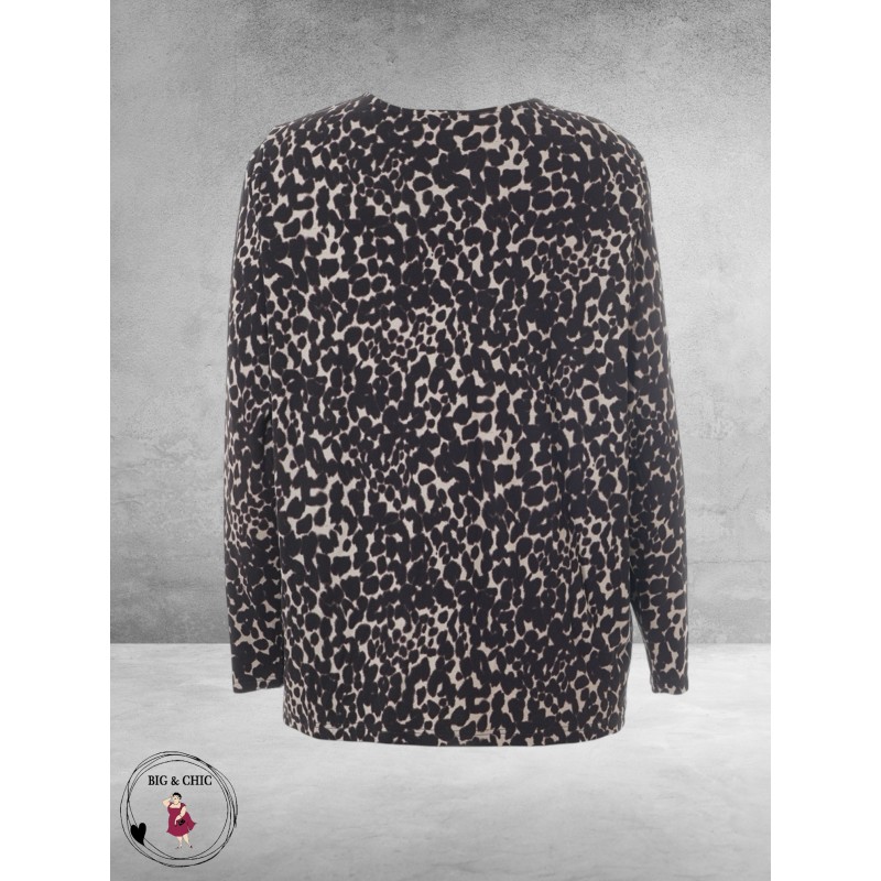 GOZZIP Blouse/Shirt Emma Bruin/Beige