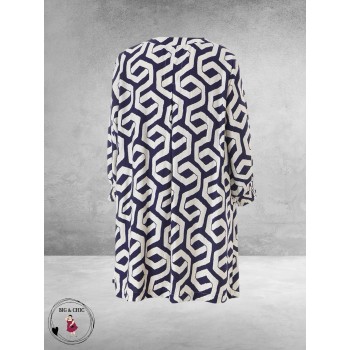 GOZZIP Tuniek Meta Blue Offwhite 