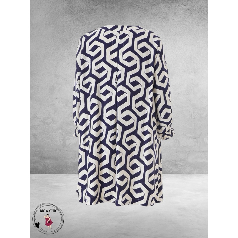 GOZZIP Tuniek Meta Blue Offwhite 