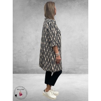 GOZZIP Tuniek Gyda Black/Offwhite