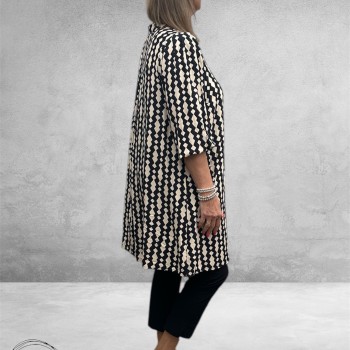 GOZZIP Tuniek Gyda Black/Offwhite