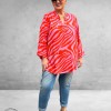 Gozzip Blouse-Shirt Alva Pink-Oranje