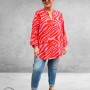 Gozzip Blouse-Shirt Alva Pink-Oranje