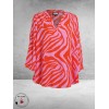 Gozzip Blouse-Shirt Alva Pink-Oranje