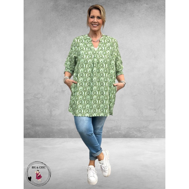 Gozzip Tuniek Ulla Groen Print