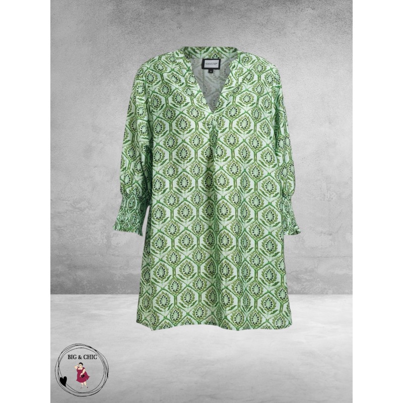 Gozzip Tuniek Ulla Groen Print