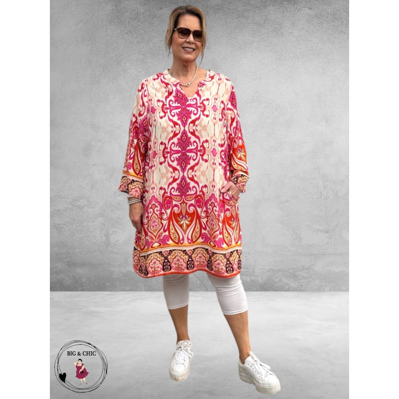 Gozzip Tuniek Bohemien Skuld Pink Print