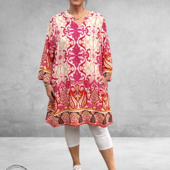 Gozzip Tuniek Bohemien Skuld Pink Print