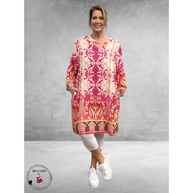 Gozzip Tuniek Bohemien Skuld Pink Print