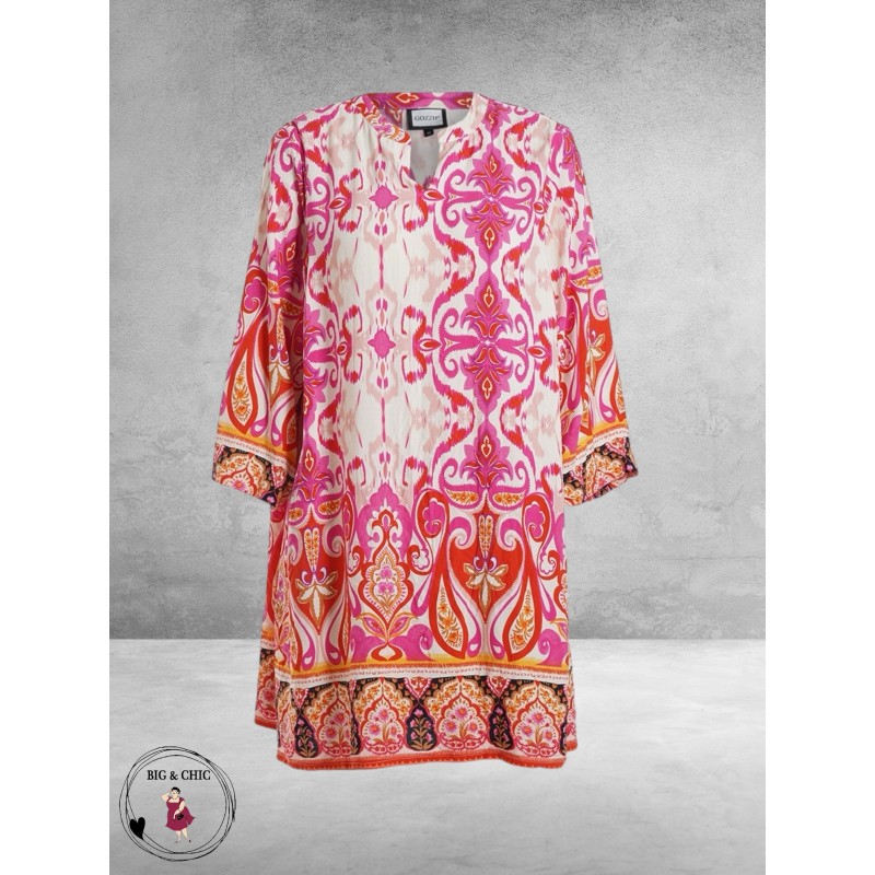 Gozzip Tuniek Bohemien Skuld Pink Print