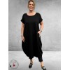 Gozzip Black Jurk Dunya Ballonzoom Zwart