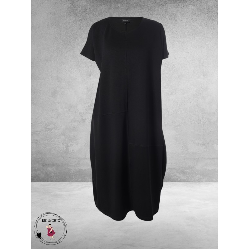 Gozzip Black Jurk Dunya Ballonzoom Zwart