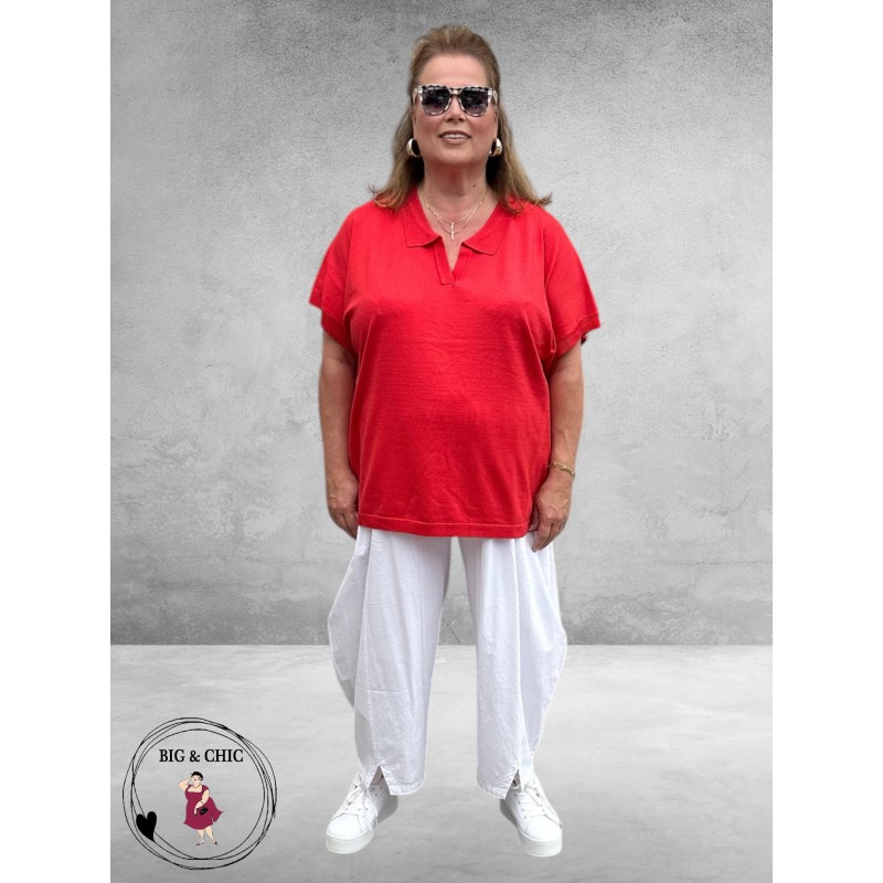 GOZZIP Trui Polostijl Rood