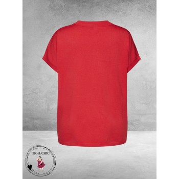 GOZZIP Trui Polostijl Rood