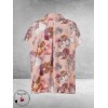 Gozzip Blouse Kaisa Roze/Mauve/Flowers