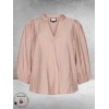 Gozzip Blouse Amaris Roze Bruin/Zilver Stippen