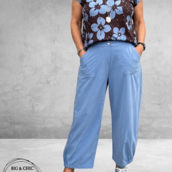 GOZZIP Baggy Broek Clara Light Blue