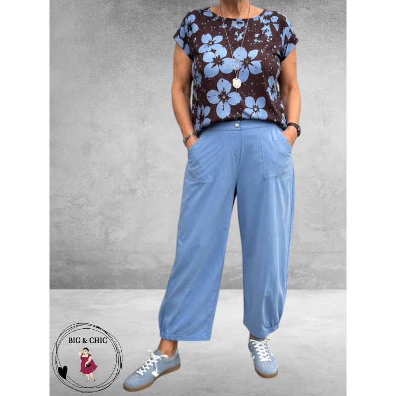 GOZZIP Baggy Broek Clara Light Blue