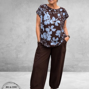 GOZZIP Baggy Broek Clara Bruin