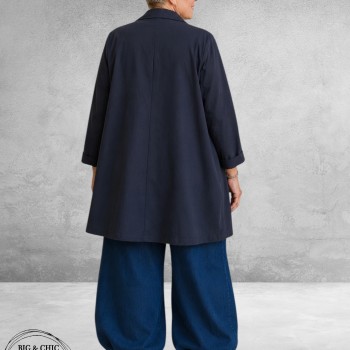 GOZZIP Blazer Oversized LUISA Donkerblauw