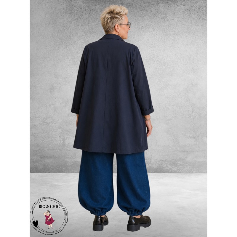 GOZZIP Blazer Oversized LUISA Donkerblauw