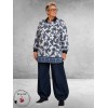 STUDIO Blouse NICOLETTE Blauw/Wit