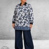 STUDIO Blouse NICOLETTE Blauw/Wit