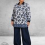 STUDIO Blouse NICOLETTE Blauw/Wit