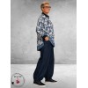 STUDIO Blouse NICOLETTE Blauw/Wit