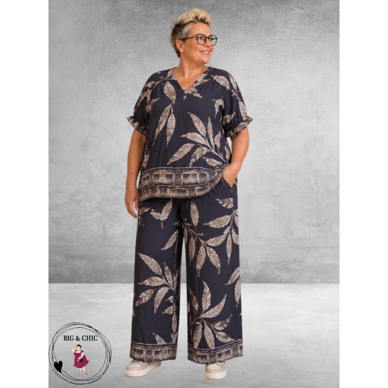 STUDIO Shirt DASIE Blauw/Zand