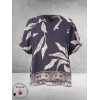STUDIO Shirt DASIE Blauw/Zand