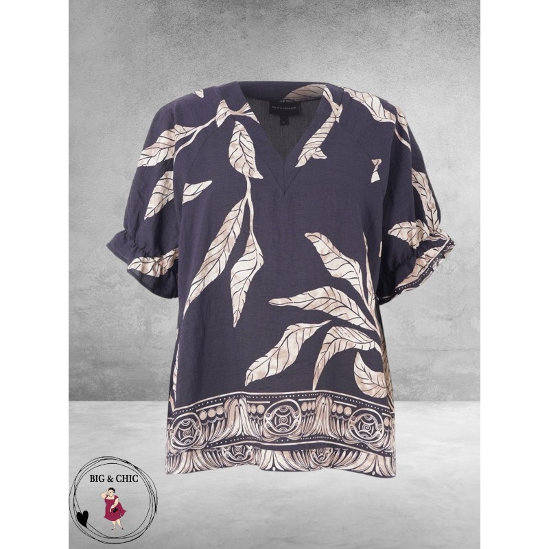 STUDIO Shirt DASIE Blauw/Zand