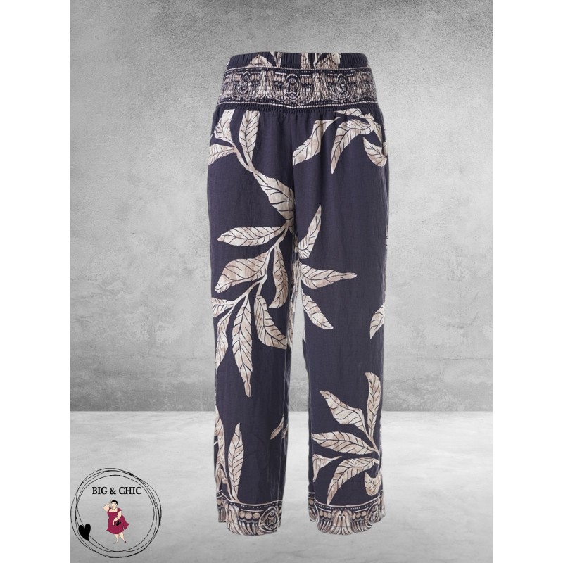 STUDIO Broek ANEMONE Blauw/Zand