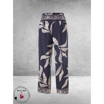 STUDIO Broek ANEMONE Blauw/Zand