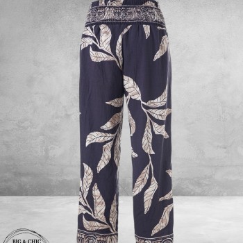 STUDIO Broek ANEMONE Blauw/Zand