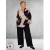 Gozzip Blouse Billie Zand/Zwart/Flowers
