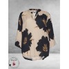 Gozzip Blouse Billie Zand/Zwart/Flowers
