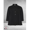 GOZZIP Blouse Zelia A-Lijn Zwart