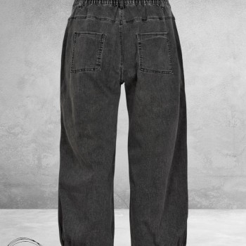 GOZZIP Baggy Broek Clara Black Denim
