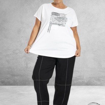GOZZIP T-Shirt Lilian Wit