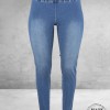 GOZZIP Jeans MAYA LEGGING Light  Blue Denim