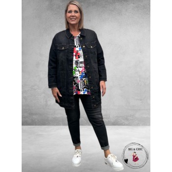 GOZZIP Jeans MAYA LEGGING Black Denim