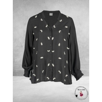 GOZZIP Blouse Ghita Zwart