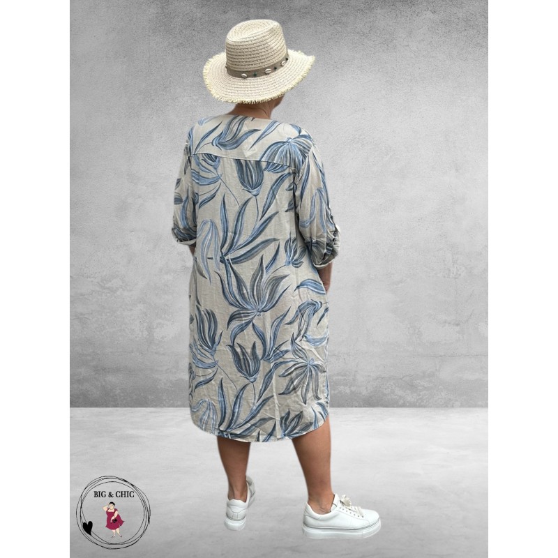 Leah Curve Tuniek-Jurk-Linnenmix 