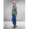 LEAH CURVE Trui Superzacht Antraciet/Groen