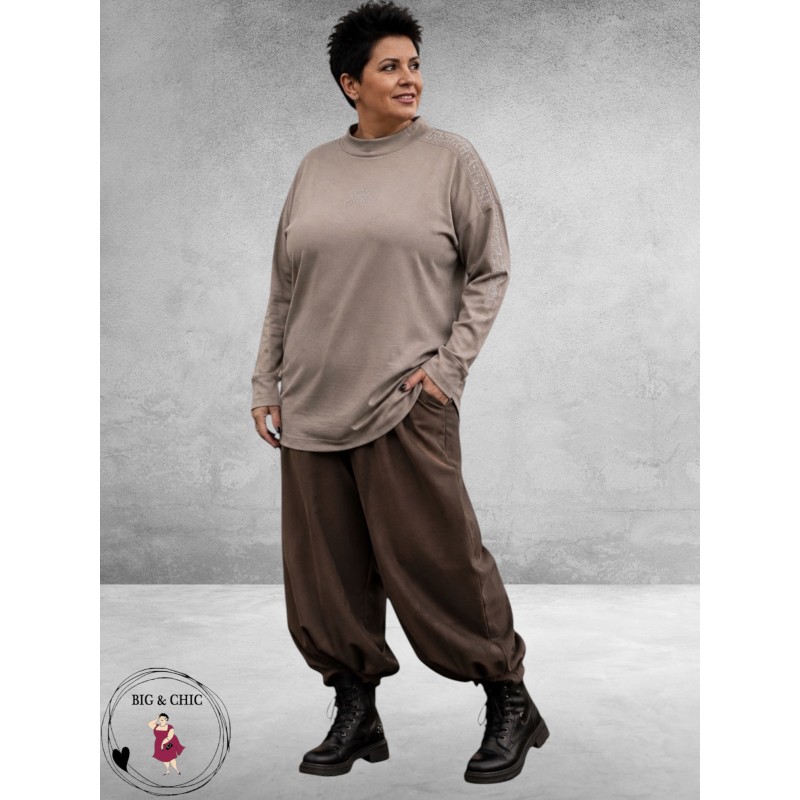LEAH CURVE Shirt Superzacht Met Strass