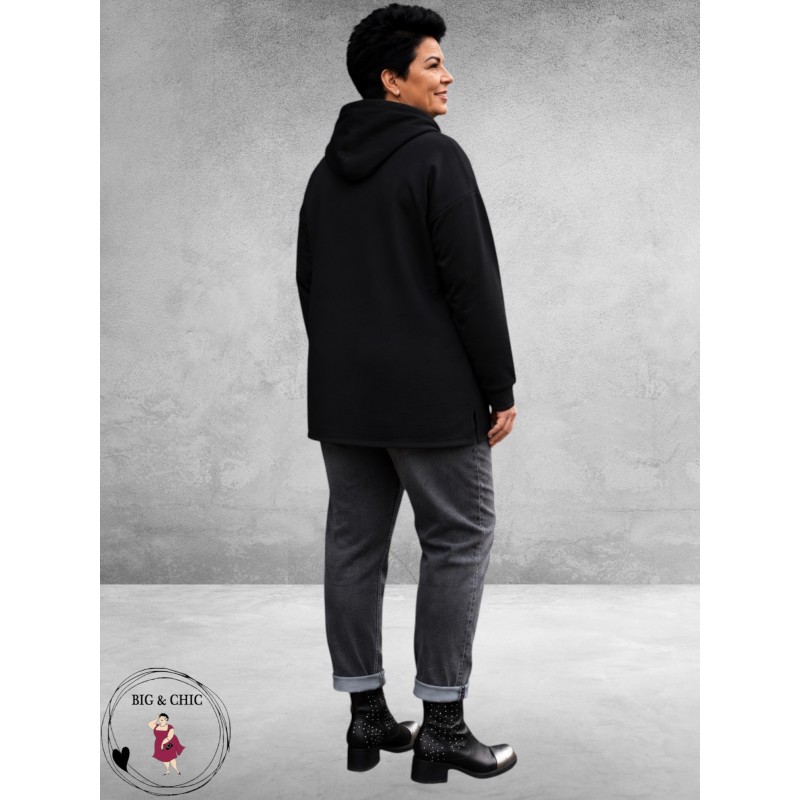 LEAH CURVE Vest Stoer Zwart Think About