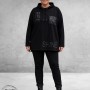 LEAH CURVE Sweater Zwart Rise En Shine