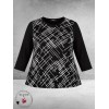 Leah Curve Shirt Constance Zwart/Wit